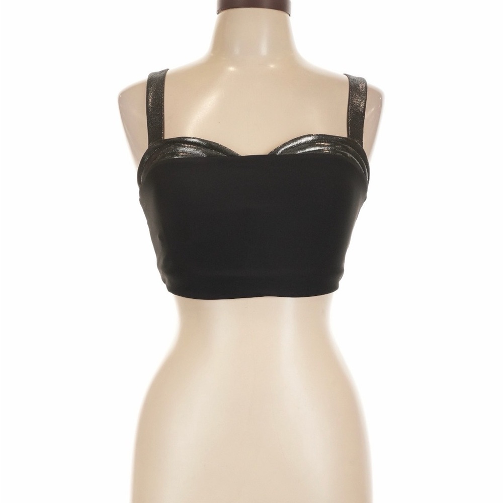 Heroine Sport Black and Silver Sports Bra